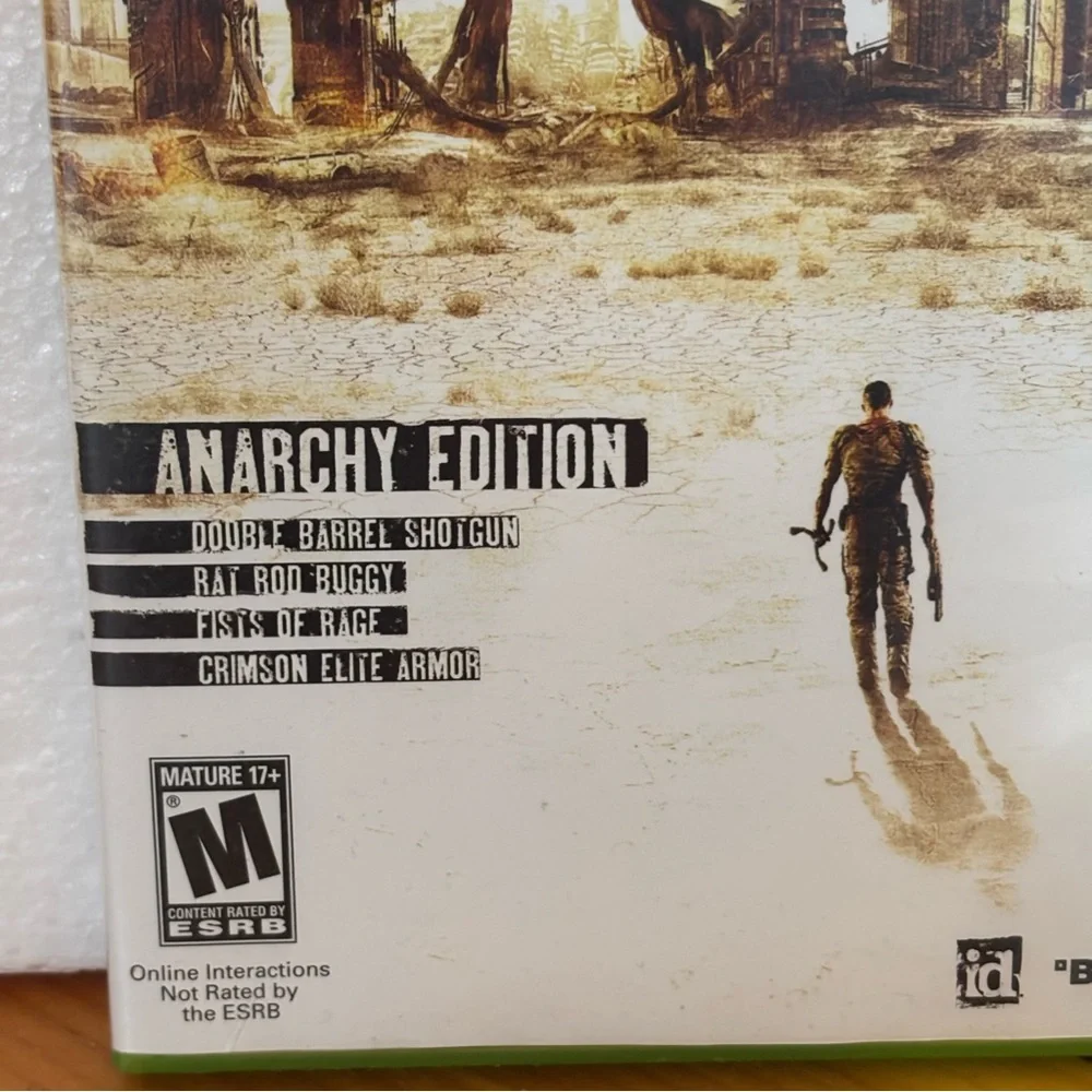 RAGE Anarchy Edition Xbox 360 Complete 3 Disc Set